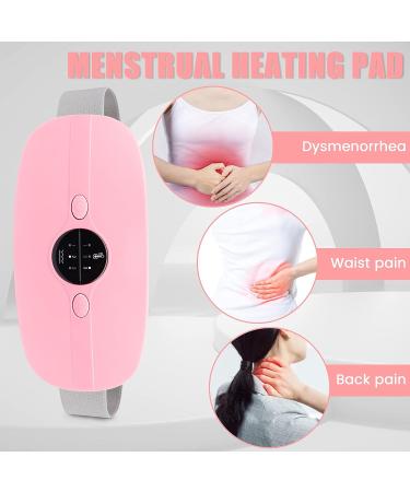 ABBWOBOX Portable Cordless Heating Pad - 3 Heating Levels, 3 Massage Modes - Period Pain Relief for Women - Buy Online on GoSupps.com