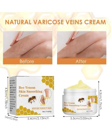 Cr me pour Contre les Varices au Venin d'Abeille Cr me de Traitement des Varices au Venin d'abeille Pommade de R cup ration au Venin d'abeille pour les Jambes Convient Tous Les Types De Peau 60g 1*60g - Buy Online on GoSupps.com