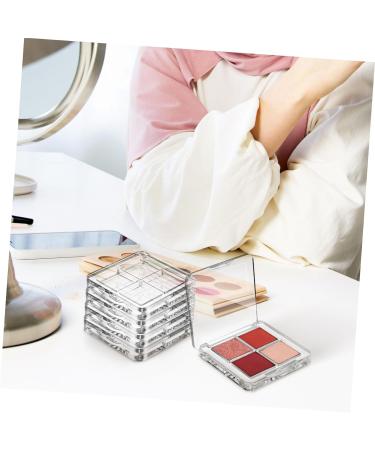 Outanaya 6 Pcs Transparent Square Eye Shadow Box DIY Eye Shadow Palette Empty Makeup Palette Plastic - Buy Online on GoSupps.com