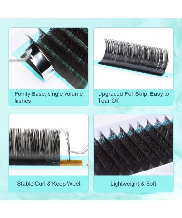 Lash Extension Volume Eyelashes 0.18 CC | 15-20mm Individual Classic Lashes - Soft Matte Black for Professional Salon Use - Buy Online on GoSupps.com