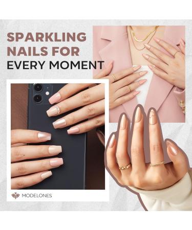 Modelones Nail Polish Set 3 Colors Brown Nude Nail Polish Base and Top Coat & Remover Pads Bubble Natural Skin Tone Glitter Nail Polish Finger Nail Polish Manicure Diy Nail Art Salon Home - Buy Online on GoSupps.com