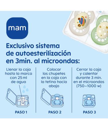 Buy MAM Original Pure Night S330 Pacifier Set - Natural Latex Teat Glow in the Dark For Babies 2-6 Months 2 Pieces International Shipping Available - Buy Online on GoSupps.com