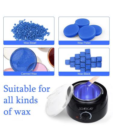 Waxing Kit Wax Warmer with 6 Beads and Accessories - At Home Hair Removal for Body, Face, and Eyebrows - Painless and Easy to Use - Black - Buy Online on GoSupps.com