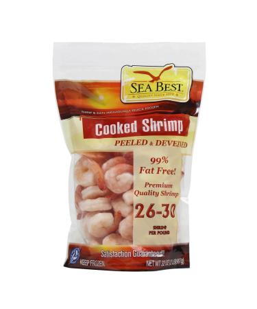 Sea Best 26/30 Cooked Peeled and Deveined Shrimp, 2 Pound