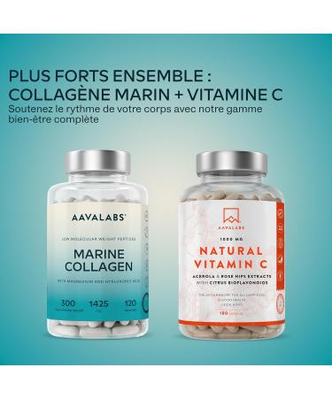 Collagene Marin Acide Hyaluronique et Magnesium | 1452 mg - Complement Alimentaire Peau Collagene et Acide Hyaluronique Pur au Peptide de Collagene - Collag ne Marin Hydrolys sans OGM - 120 G lules - Buy Online on GoSupps.com