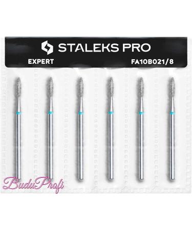 Diamond Drill Bit Bits Manicure Pedicure Nail "Flame " Blue 2.1mm Staleks (Blue/Medium) - Buy Online on GoSupps.com