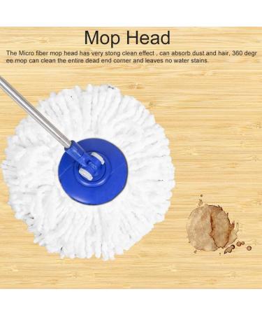Mop Replacement Head Universal Refill 360 Spinning Microfiber Super Absorbing Water Household Accessories for Hardwood Floors|Wet & Dry Cleaning System(White) - Buy Online on GoSupps.com