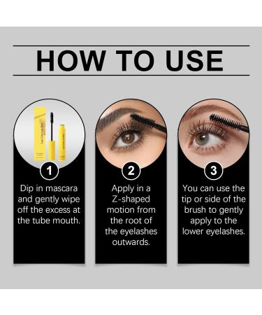 10ml Bubble Mascara | Natural Curling Eyelash Mascara Waterproof Smudge-Proof Light Lengthening Eyelash Extensions - Buy Online on GoSupps.com