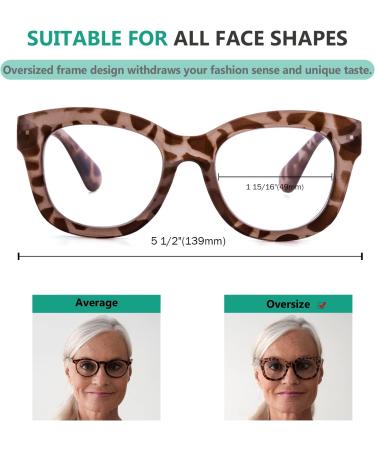 Eyekepper Oversized Women's Reading Glasses - Retro 5 Pairs Mix 2.75x Reading Aid for Stylish Eyes - Buy Online on GoSupps.com