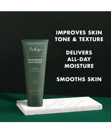 SheaMoisture Men Daily Moisturizing Face Lotion 2 Pack - Hydrating Skin Care with Shea Butter & Azelaic Acid for Razor Bump Prevention - 3.5 Fl Oz Each - Buy Online on GoSupps.com