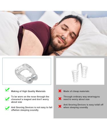 Buy Premium Anti Snoring Devices - Upgraded Silicone Magnetic Nose Clip for Men & Women | Effective Snore Stopper (8pcs - Buy Online on GoSupps.com