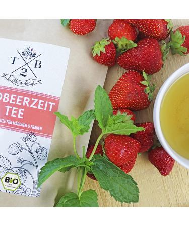 Sarenius Womens tea Strawberry time Herbal tea with Ladys mantlet in organic quality during menstruation 100g Womens tea about 40 cups - Buy Online on GoSupps.com