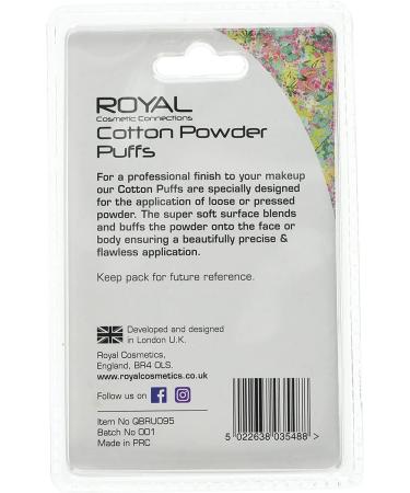Royal Cotton Powder Puffs - 2-Piece Set for Ultimate Functionality - Buy Online on GoSupps.com