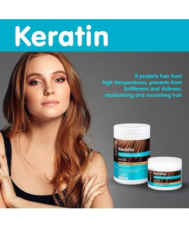 Dr. Sant Keratin Masque pour cheveux Collag ne et arganine r g n rant profond ment 300 ml 0% Parab nes et huiles min rales - Buy Online on GoSupps.com