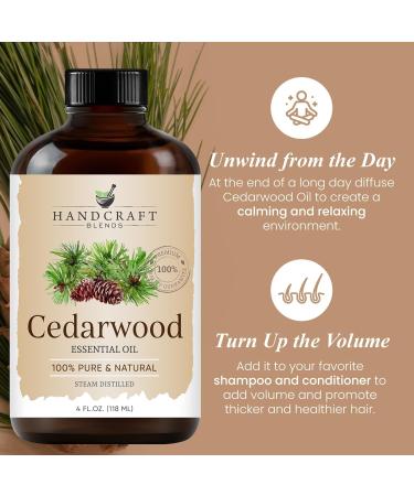 Handcraft Blends Herbal Woods Set: Rosemary and Cedarwood Essential Oils (2 x 4 Fl Oz) 100% Pure & Natural for Diffuser Aromatherapy and DIY Projects - Buy Online on GoSupps.com