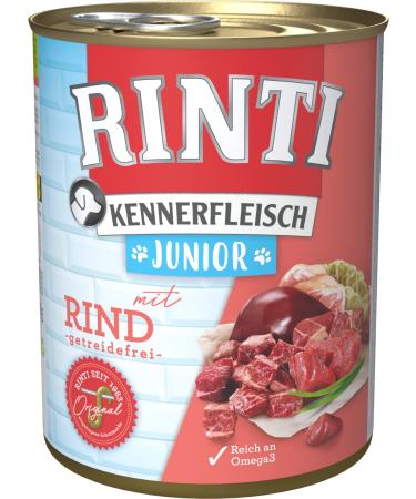 RINTI Kennerfleisch Junior + Beef 12 x 800 g Junior+Beef 66.67 g (pack of 12)