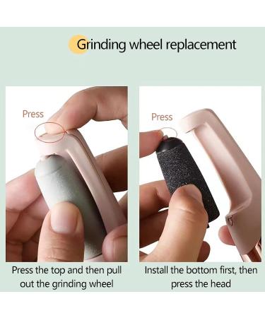 Electric Foot Grinder Foot exfoliator USB Charging Smooth Foot Care Pedicure Tool for Removing callose Cracked and Dry Dead Skin with Two Replacement Rollers and USB Cable - Buy Online on GoSupps.com