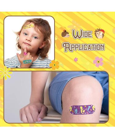 Weewooday Kids Cartoon Bandages for Girls - 300 Pcs, 10 Styles Cute Bulk Bandages for Cuts, Waterproof and Breathable Adhesive Stickers - Buy Online on GoSupps.com