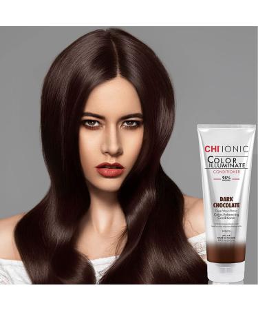 CHI Ionic Color Illuminate Conditioner - Dark Chocolate - 8.5 oz | Sulfate, Paraben, and Gluten Free - Buy Online on GoSupps.com