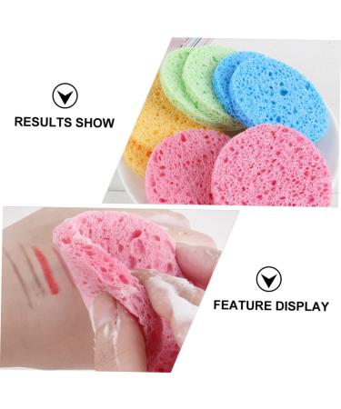20pcs Wood Pulp Makeup Puff Set - Cleansing & Exfoliating Sponges for Face Care | International Shipping - Buy Online on GoSupps.com