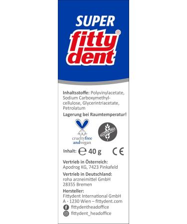 Fittydent Super Permit Desolations - Strong Support for Narrow & Flat Lower Jaw Prostheses | Water-Insouluble No Rinsing or Slipping | 20 Pieces - Buy Online on GoSupps.com