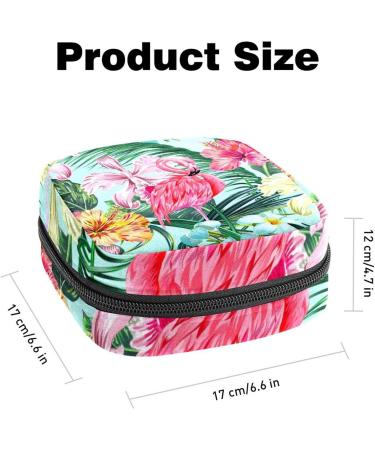 Flamingo Period Pouch - Tampon & Sanitary Napkin Storage Bag | Teen Girls First Period Gift - Buy Online on GoSupps.com