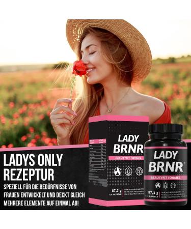 LADY BRNR - BeautyFit Metabolism Formula | Vitamin B6 Collagen Hyaluronic Acid & Biotin | 120 Capsules for Optimal Health - Buy Online on GoSupps.com