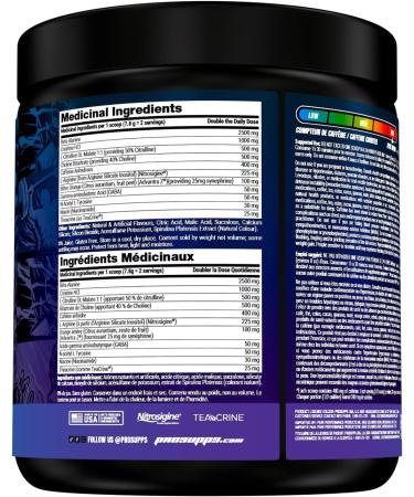 Hyde-Nitro X Pre-Workout Powder | Extreme Energy Pumps Power & Focus | High Stimulant Pre-Workout | 400mg Caffeine 1g Creatine HCL Teacrine & Nitrosigine | 60 Servings (Blue Razz Popsicle) Blue Razz Popsicle 60 Servings - Buy Online on GoSupps.com