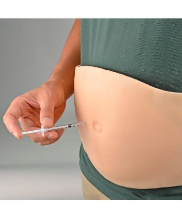 Abdominal Injection Trainer - Adjustable Strap Wearable Simulator for Subcutaneous Injections - Buy Online on GoSupps.com