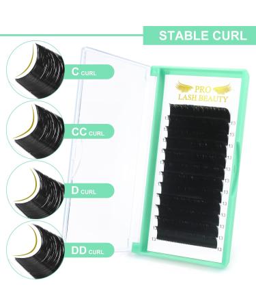Easy Fan Lashes C-03-12 | Self-Fan Eyelashes for Volume | C D Curl Eyelash Extensions 8-15mm Length - Buy Online on GoSupps.com