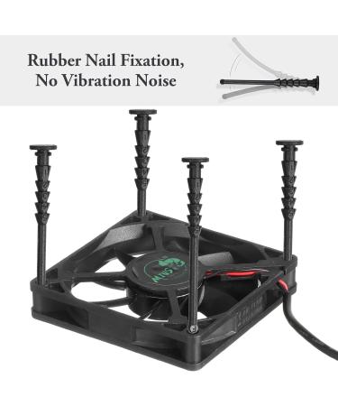 ULTECHNOVO Exhaust Fan Aquarium Cooling Fan Adjustable Timing Fish Tank Heat Dissipation Fan USB Terrarium Fan Can Connect Timer Timing Extractor Fan - Buy Online on GoSupps.com