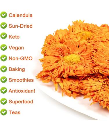 Plant Gift Calendula Tea 35G/1.23oz Herbal Tea (Calendula Officinalis) Marigold Tea Pure Herbal Tea Caffeine-Free No GMOs Chinese Tea 35g-calendula - Buy Online on GoSupps.com