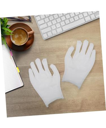 minkissy 12pairs Gloves Wax Bath Liners Wax Bath Mittens Paraffin Wax Mittens Paraffin Bath Mittens Santa Cosplay Costume Work Glove White Cotton Yarn Labor Protection Cotton Jewelry - Buy Online on GoSupps.com