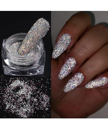 Reflective Nail Glitter Powder - Sparkling Diamond Glitter for Nails - Holographic Sequins - Party Nightclub Nail Art Decoration (6 Boxes) - Buy Online on GoSupps.com