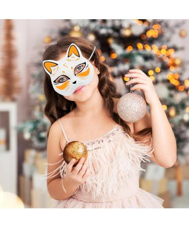 Buy Ifundom Cat Mask - 5 Pack DIY Hand-Painted White Paper Mache Masks for Masquerade & Costume Accessories - International Shipping - Buy Online on GoSupps.com