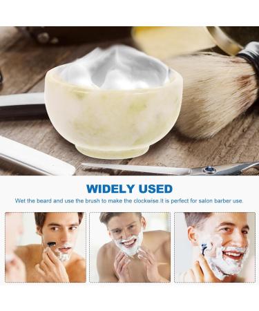 COHEALI Jade & Marble Shaving Cream Bowl for Men - Premium Shaving Soap Dish - Buy Online on GoSupps.com