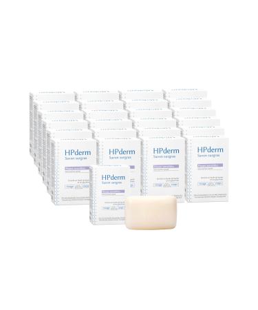 SORIFA Pack of 24 - HPderm Extra-Rich Soap Sensitive Skin 99.95% Natural Ingredients Enriched with Shea Oil and Glycerin Suitable for the whole family including babies pH neutral fragrance-free 150g bar