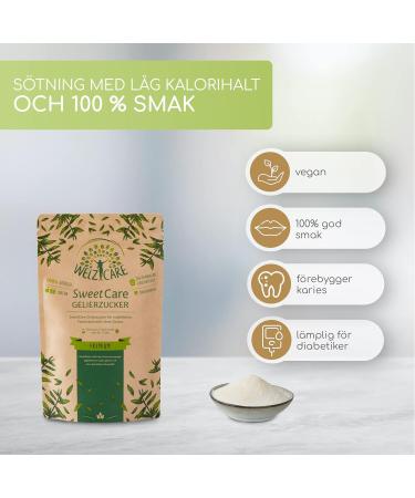 Sweetcare Premium Vegan Sugar Substitute - 100% Calorie-Free Low Carb with Erythritol & Stevia - Made in Germany - 200g (3 Pack) - Buy Online on GoSupps.com