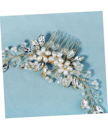 Housoutil 1pc Pearl Comb Hairpieces Rhinestone Headpiece Wedding Hair Comb Crystal Hair Clips Crystal Hair Comb Wedding Pearl Headpiece Rhinestone Hair Clips Sparking Hanfu Bride The Photo - Buy Online on GoSupps.com