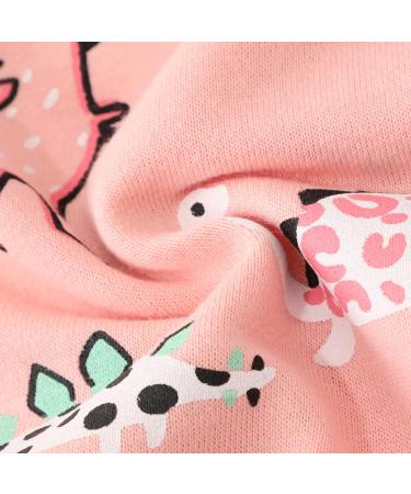Girls Cotton Sweatshirt for Kids | Long Sleeve Pullover | Dinosaur Design | Age 6-7 Years - Buy Online on GoSupps.com