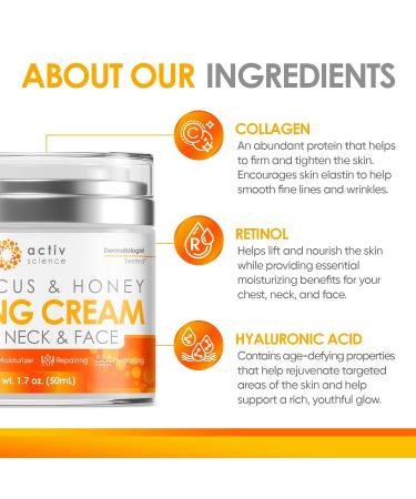 Hibiscus & Honey Firming Neck Cream | Skin Tightening Lotion with Collagen & Hyaluronic Acid | Reduces Neck Lines | 1.7oz - Buy Online on GoSupps.com