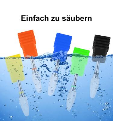 Piashow Improved Version 5-Piece Ceramic Nail Drill Bit Set Professional Nail Cutter Attachments Home Use Nail Cutter Bits for Gel Nails Manicure Pedicure Cuticles (3/32 Inches) Stil 1 - Buy Online on GoSupps.com