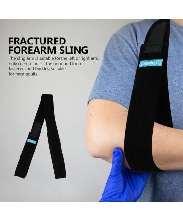 Buy Healifty Broken Arm Sling - Adjustable Shoulder & Elbow Support Brace for Fractured Arms - Comfortable Cotton Immobilizer for Right & Left Arm - 180x6x0.8cm - Buy Online on GoSupps.com