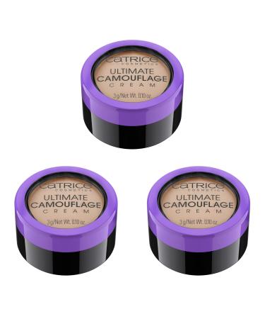 Catrice Ultimate Camouflage Cream Concealer cream concealer make up non-comedogenic pack of 3 (3x3g) No. 040 W Toffee