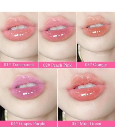 Fruit Flavored Lip Gloss & Pearlized Lip Balm - Hydrating Tinted Lip Oil Kit for Women & Girls | Long Lasting & Plumping in 5 Colors - Buy Online on GoSupps.com