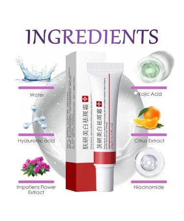 Crema para Manchas Oscuras en La Cara Cremas para Quitar Manchas de La Cara Crema Blanqueadora para Pecas Elimina el Melasma Manchas Oscuras Aclara La Piel 20g/0.71oz (2 PCS) - Buy Online on GoSupps.com