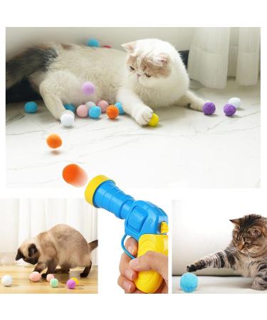 SXfeng Interactive Cat Toys - 50 Ball Set with Toy Thrower for Kittens & Indoor Cats - Perfect Fun for Pets - Buy Online on GoSupps.com
