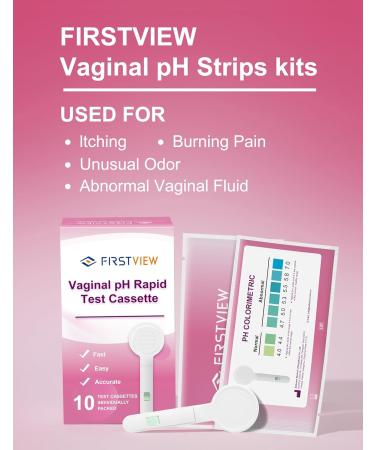 Vaginal pH Test Strips 10pcs Feminine Health Kits for pH Balance & Vaginal Infections | International Shipping Available - Buy Online on GoSupps.com
