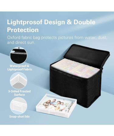 Barhon Photo Storage Boxes Set - 8 Pack 4x6 and 8 Pack 5x7 Lightproof Containers | Multi-Sized Seed Organizer with Handle | Clear Photos Case for Stickers Craft - Buy Online on GoSupps.com