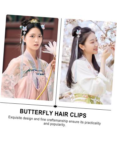 minkissy 3 Pairs Hanfu Headwear Tassel Hair Clip Hanfu Hair Clips Hair Clips for Thin Hair Japanese Kimono Hair Pin Hair Styling Accessories Kanzashi Hair Clip Girl Miss China Metal Acrylic - Buy Online on GoSupps.com